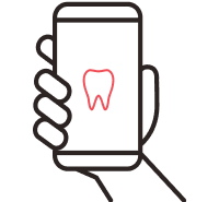 専用アプリで治療状況を管理